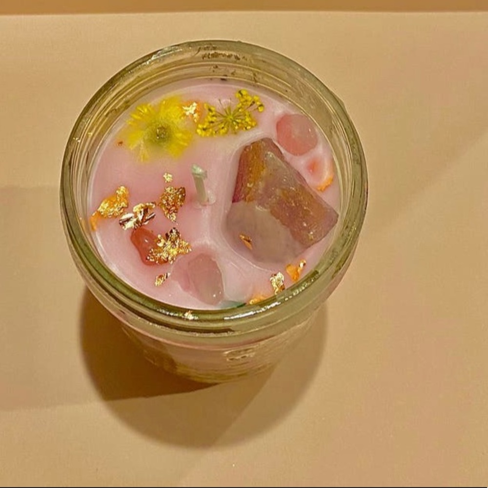 handmade crystal candles